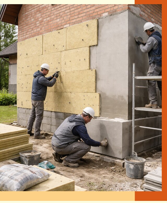 Утепление частного дома в Воскресенске под ключ от 7754 руб/м2 — недорого | ТепломастерВск