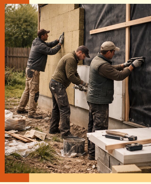Утепление дачного дома под ключ в Воскресенске