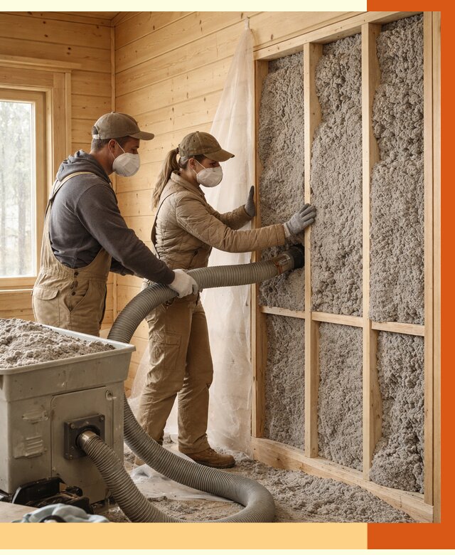 Утепление дачного дома эковатой в Воскресенске от 1499 руб./м2 — комплексно, ТепломастерВск