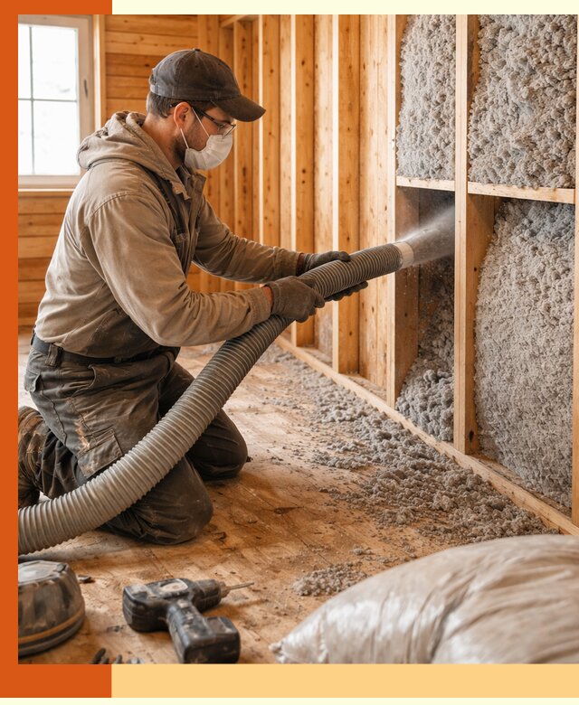 Утепление дачного дома эковатой в Воскресенске — быстро и надёжно