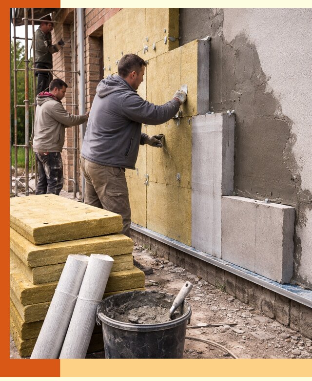 Утепление кирпичного дома под ключ в Воскресенске