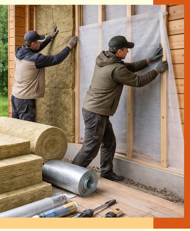 Утепление дома из двойного бруса в Воскресенске от 4962 руб./м² — ТепломастерВск под ключ