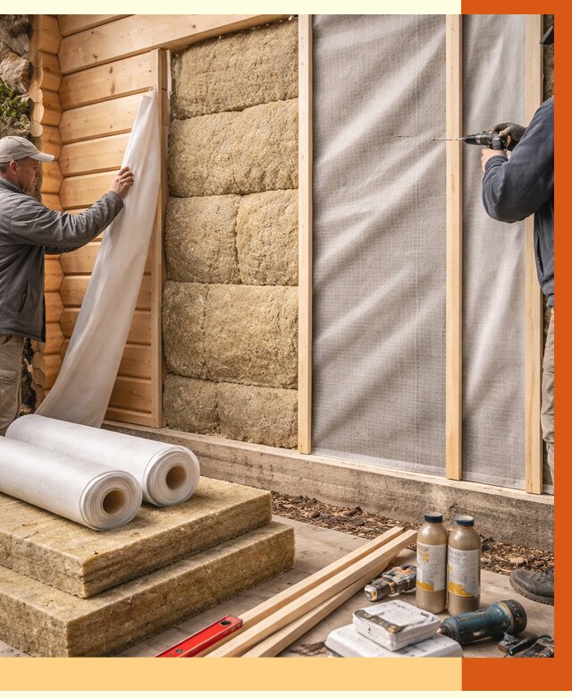 Утепление дома из минибруса в Воскресенске от 4652 руб/м2 — заказать профессионально | ТепломастерВск