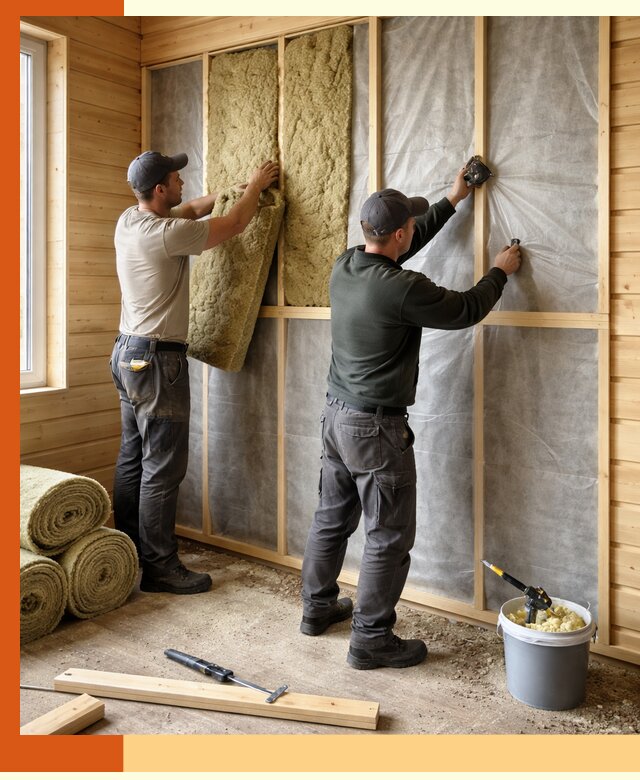 Утепление дома из минибруса в Воскресенске: комплексные теплоизоляционные работы