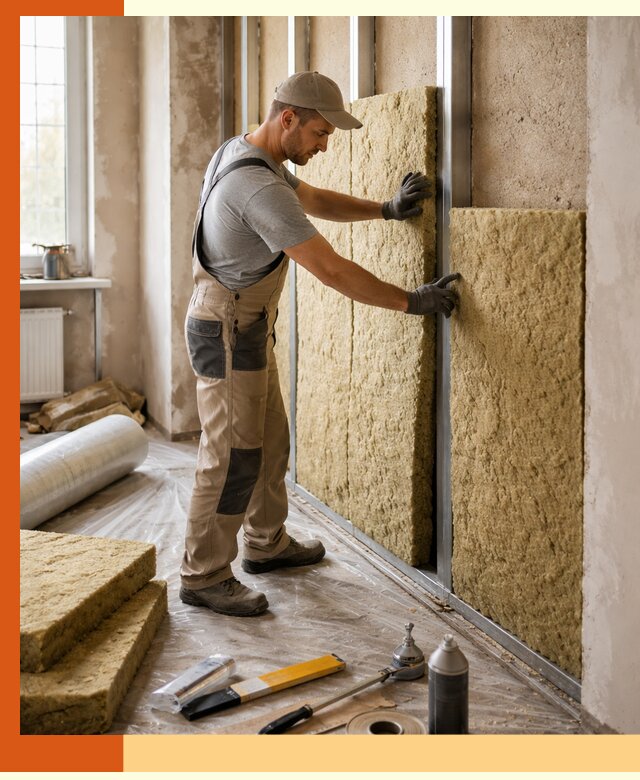 Утепление квартиры в Воскресенске — комплексная теплоизоляция стен и полов