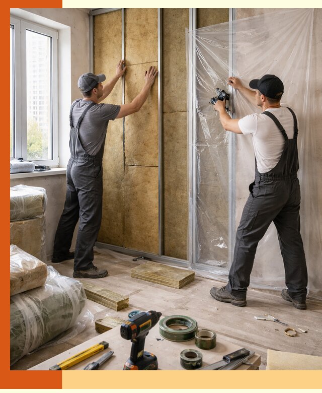 Утепление квартиры изнутри профессионально в Воскресенске