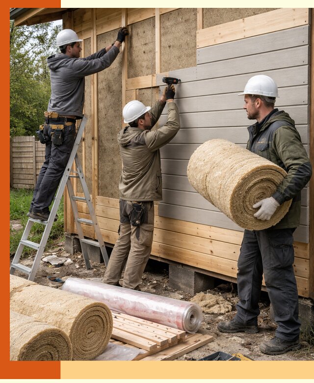 Утепление бани снаружи в Воскресенске профессионально и надежно