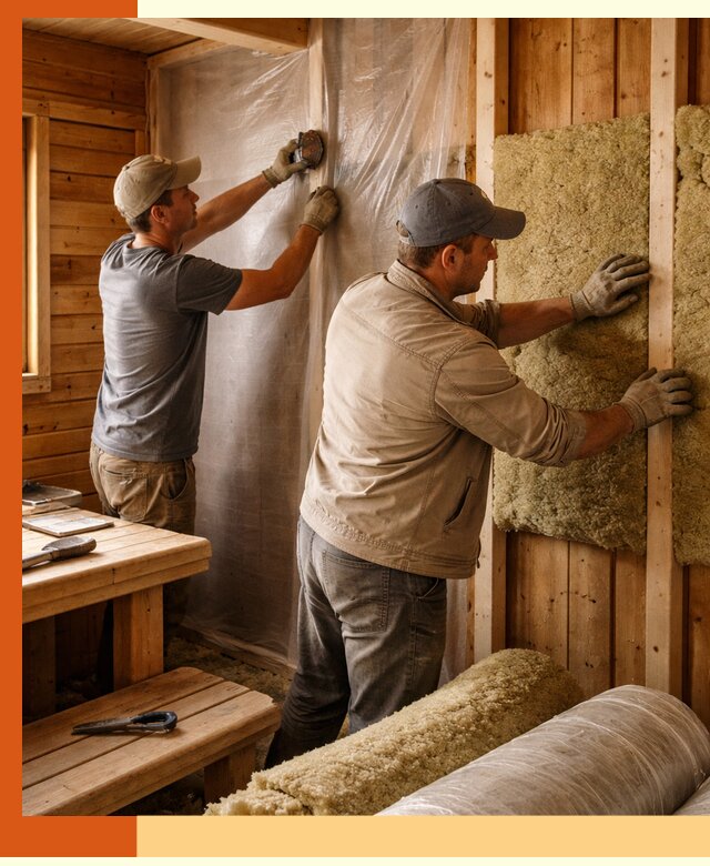 Утепление бани изнутри в Воскресенске качественно и недорого