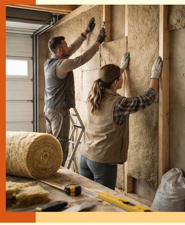 Утепление гаража изнутри в Воскресенске: быстро и надежно