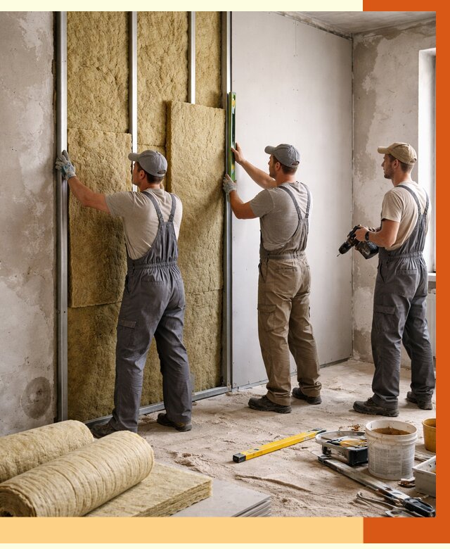 Утепление стен изнутри в Воскресенске от 2326 руб/м² под ключ | ТепломастерВск