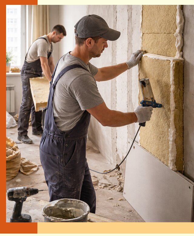 Утепление стен изнутри в Воскресенске — качественно и эффективно