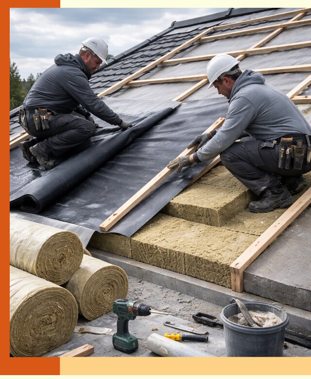 Утепление крыши снаружи в Воскресенске: профессиональная теплоизоляция
