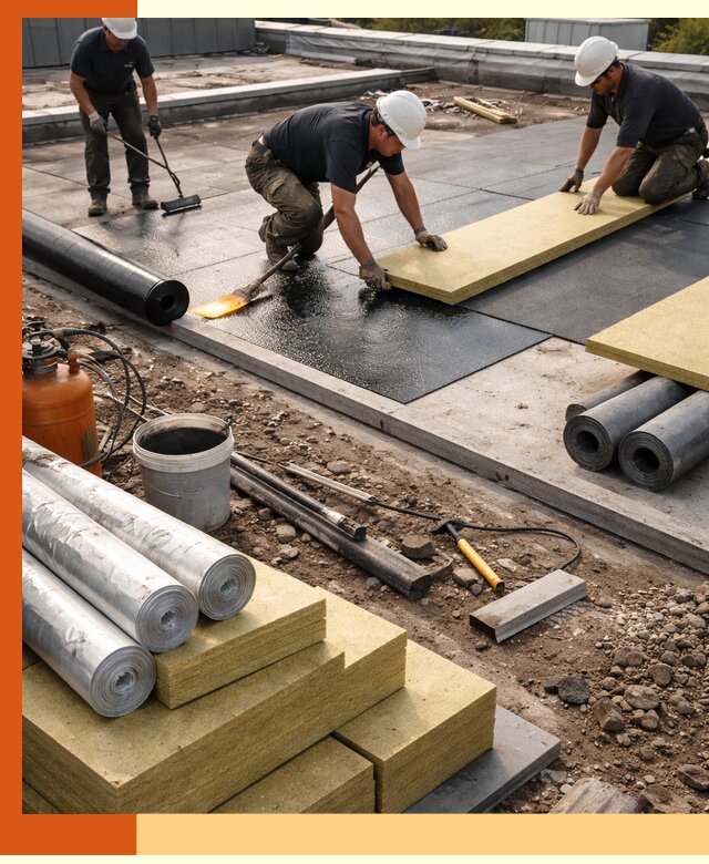 Утепление плоской крыши в Воскресенске — надежная теплоизоляция и герметизация