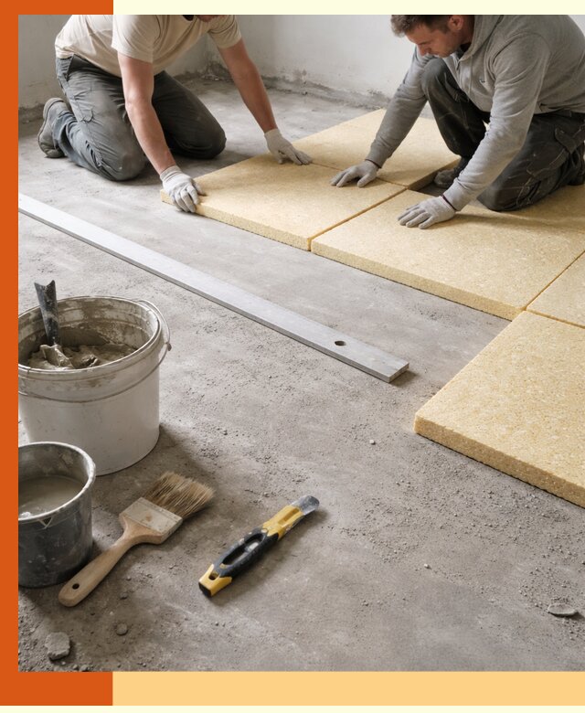 Утепление бетонного пола в Воскресенске профессионально и недорого