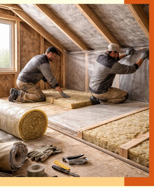 Утепление чердака в Воскресенске от 7754 руб/м² — теплоизоляция и комплексное утепление под ключ | ТепломастерВск