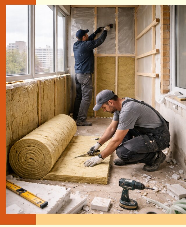 Утепление балкона под ключ в Воскресенске качественно и быстро