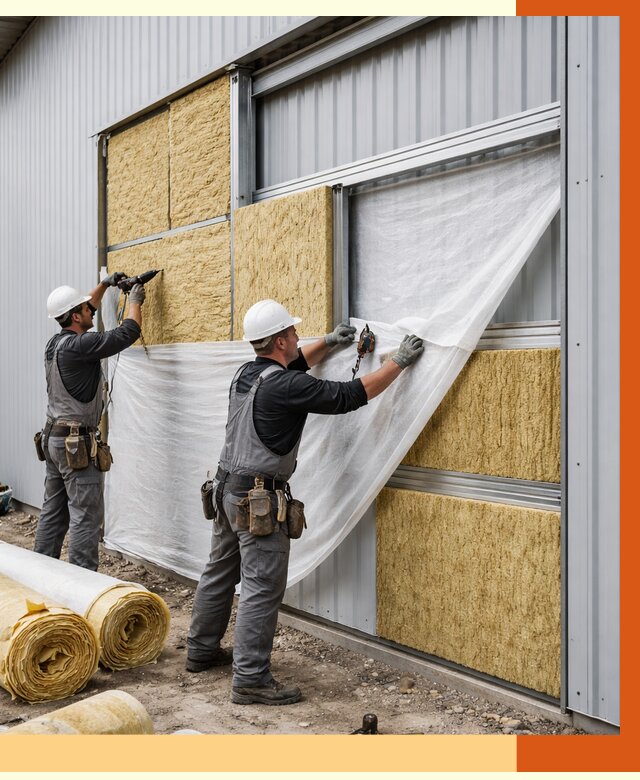 Утепление металлического склада в Воскресенске от 4652 руб/м2 — комплексное утепление под ключ | ТепломастерВск