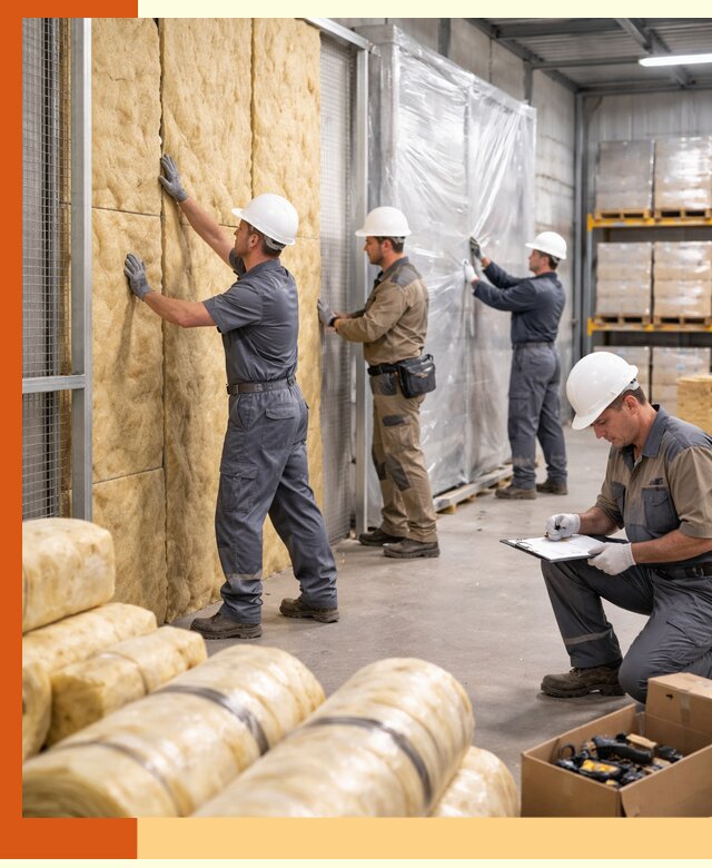 Утепление склада готовой продукции в Воскресенске качественно и быстро