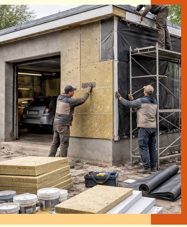 Утепление автосервиса в Воскресенске ппу, пеноизоляция, от 14990 руб/м2 — ТепломастерВск