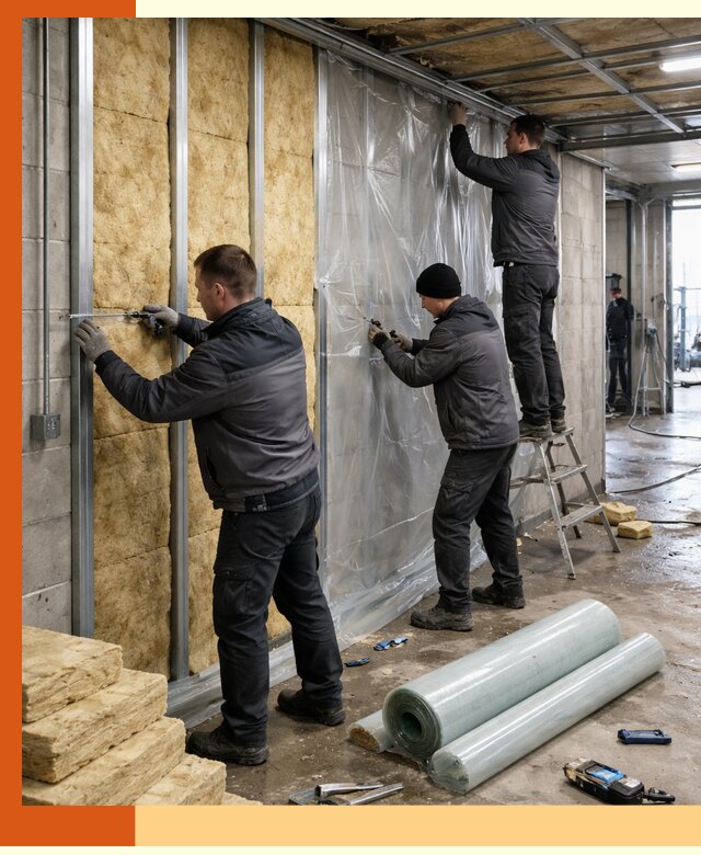 Профессиональное утепление автомойки в Воскресенске для любого типа помещений