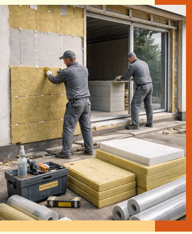 Утепление торгового павильона в Воскресенске от 14990 руб./м² под ключ | ТепломастерВск