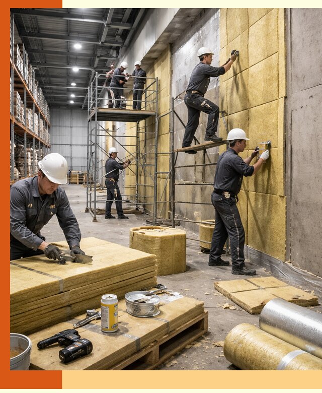 Утепление логистического центра в Воскресенске качественно и экономично