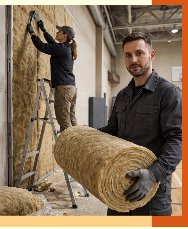 Утепление спортзала в Воскресенске от 7754 руб/м2 — комплексное утепление под ключ | ТепломастерВск