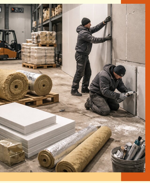 Утепление холодного склада в Воскресенске от 8787 руб/м2 — комплексное под ключ | ТепломастерВск