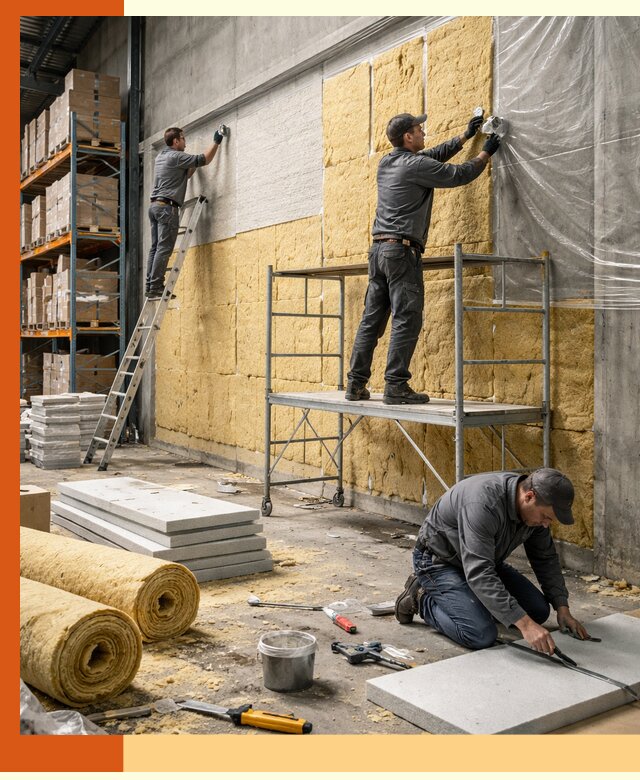 Утепление холодного склада под ключ в Воскресенске