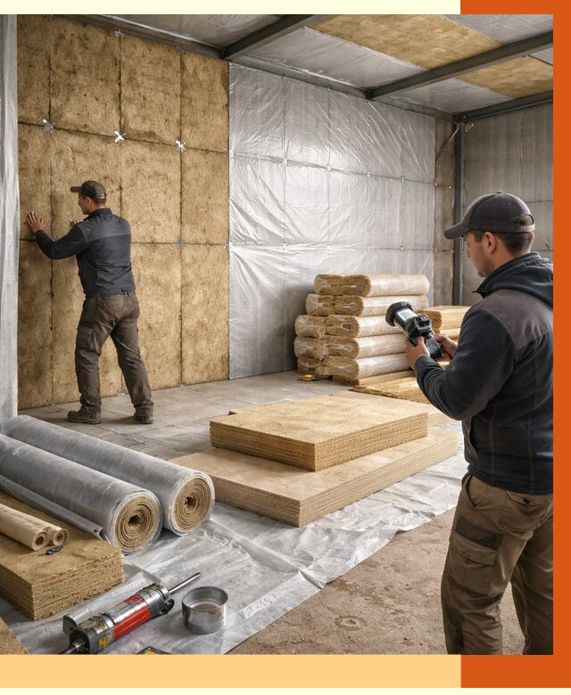 Утепление теплого склада в Воскресенске под ключ от 11889 руб/м² | ТепломастерВск