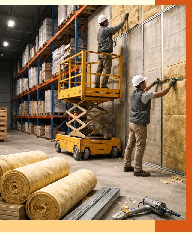 Утепление торгового склада в Воскресенске от 3308 руб/м2 — комплексно и под ключ | ТепломастерВск