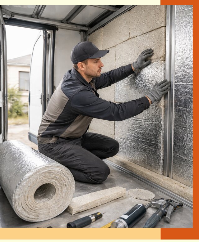 Утепление фургона рефрижератора в Воскресенске от 12923 руб./м² под ключ | ТепломастерВск