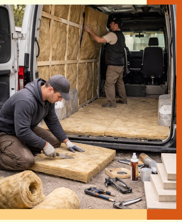 Утепление кемпера в Воскресенске под ключ от 12406 руб. — профессионально | ТепломастерВск