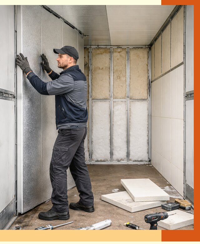 Утепление холодильного кузова в Воскресенске от 13956 руб. под ключ | ТепломастерВск