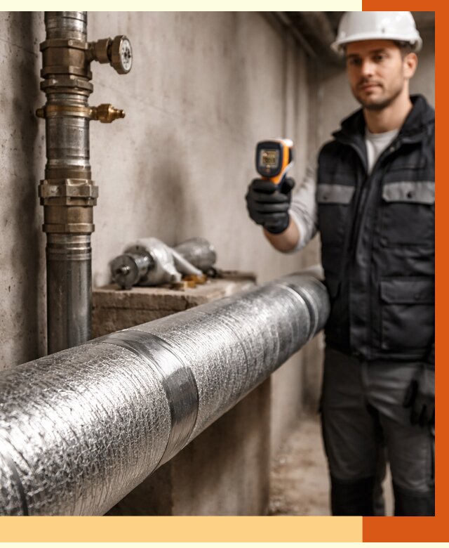 Утепление труб водоснабжения в Воскресенске от 8787 руб. за м² — услуги ТепломастерВск