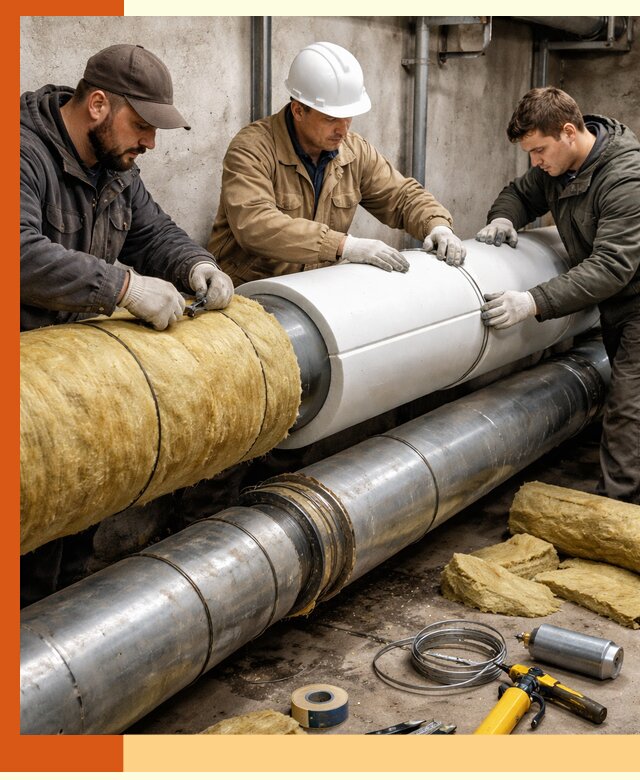 Утепление трубопровода в Воскресенске с гарантией энергоэффективности