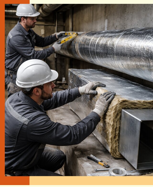 Профессиональное утепление воздуховодов и теплоизоляция в Воскресенске