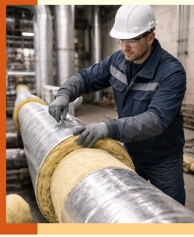 Утепление технологического оборудования и заводских установок в Воскресенске