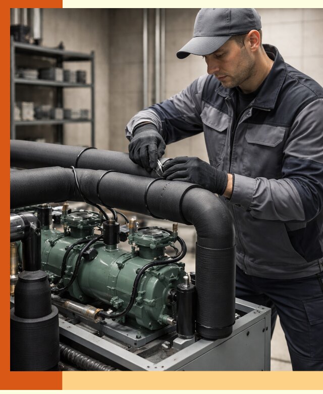 Утепление холодильного агрегата и теплоизоляция в Воскресенске