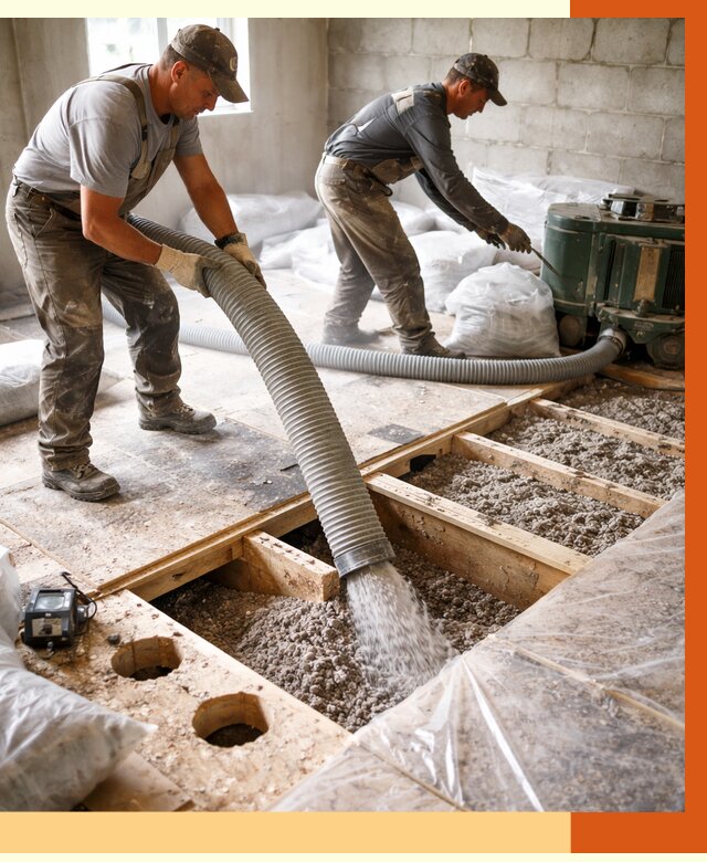 Заполнение пустот перекрытий в Воскресенске от 4652 руб. под ключ | ТепломастерВск