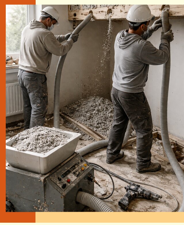 Заполнение пустот перекрытий пеной и наполнителями в Воскресенске