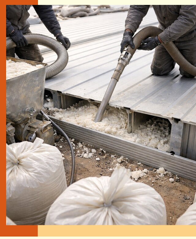 Заполнение пустот кровельных панелей пенными и мокрыми герметиками в Воскресенске