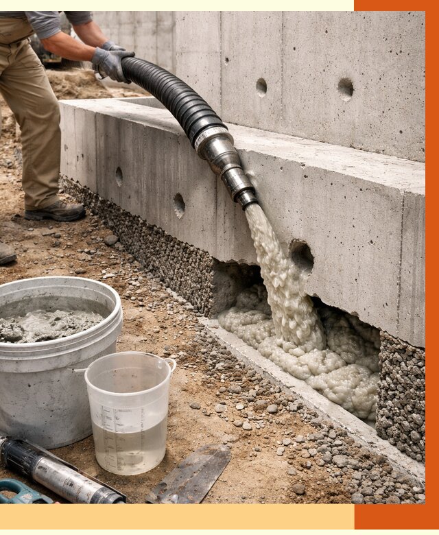 Заполнение полостей фундамента в Воскресенске от 7030 руб. под ключ | ТепломастерВск