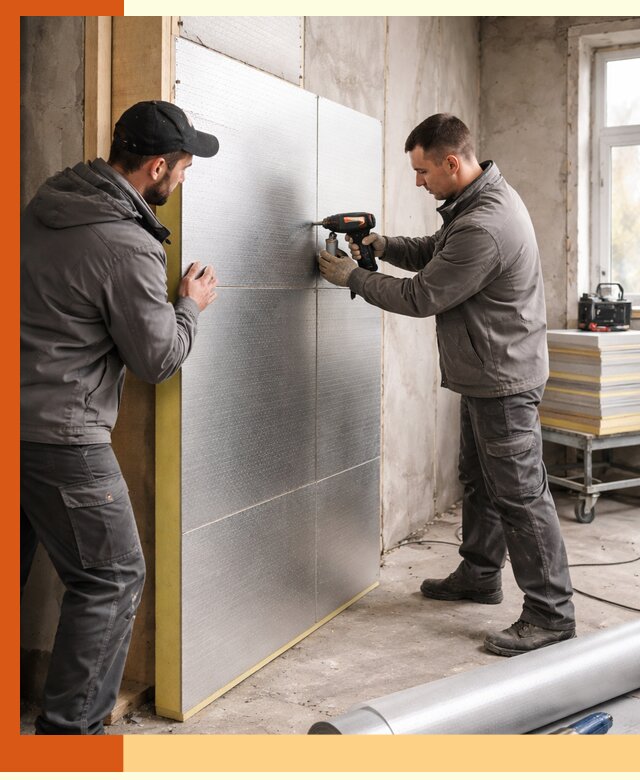 Утепление PIR панелями домов и зданий в Воскресенске