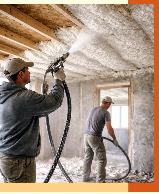 Утепление пеноизолом в Воскресенске от 1654 руб./м2 под ключ | ТепломастерВск