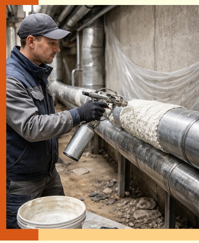 Утепление труб жидкой теплоизоляцией в Воскресенске