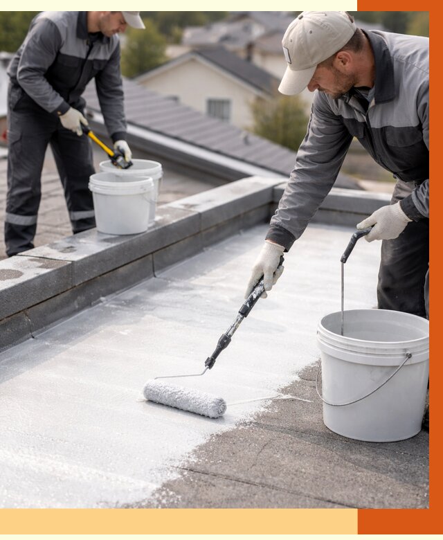 Утепление кровли жидкой теплоизоляцией в Воскресенске от 2223 руб./м2 | ТепломастерВск