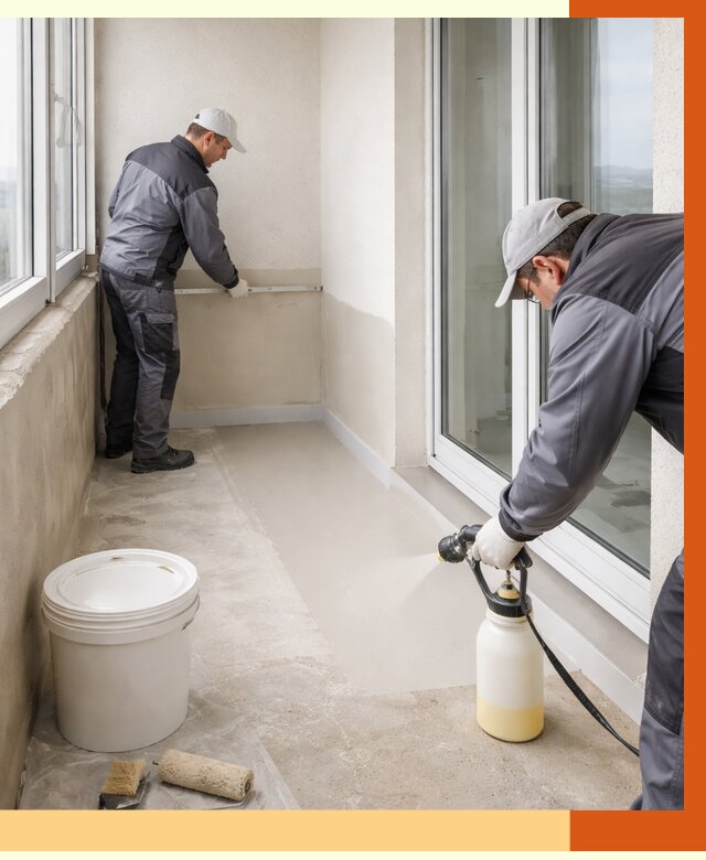 Утепление балкона жидкой теплоизоляцией в Воскресенске от 5944 руб./м2 | ТепломастерВск