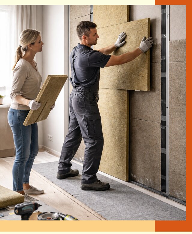 Профессиональная шумоизоляция квартиры в Воскресенске от 7754 руб. за м2 | ТепломастерВск