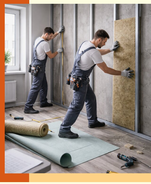 Шумоизоляция квартиры под ключ в Воскресенске — профессионально и гарантированно